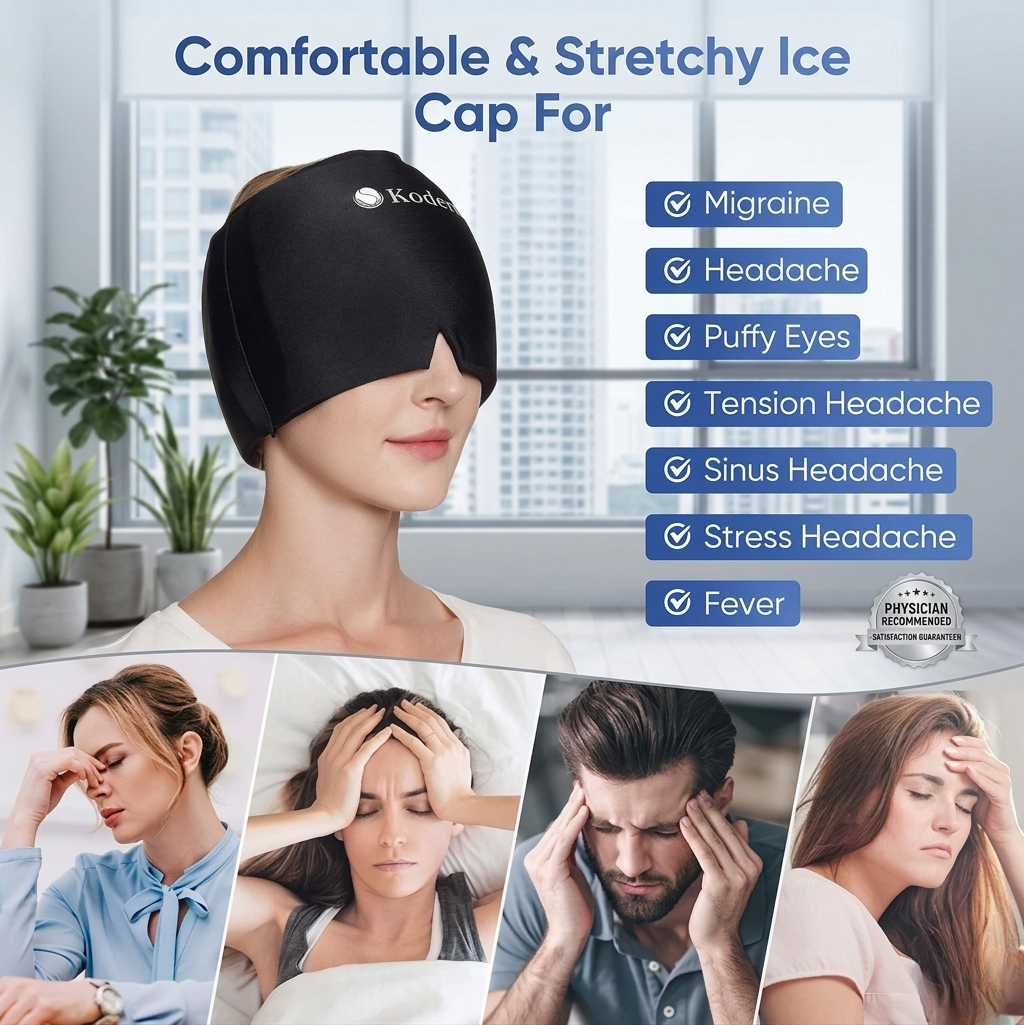 Deep Cooling Migraine Mask 😍